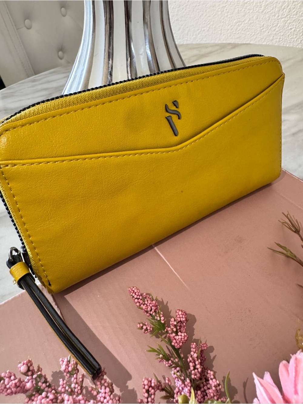Vera Bradley Bright Yellow Zip Wristlet Wallet